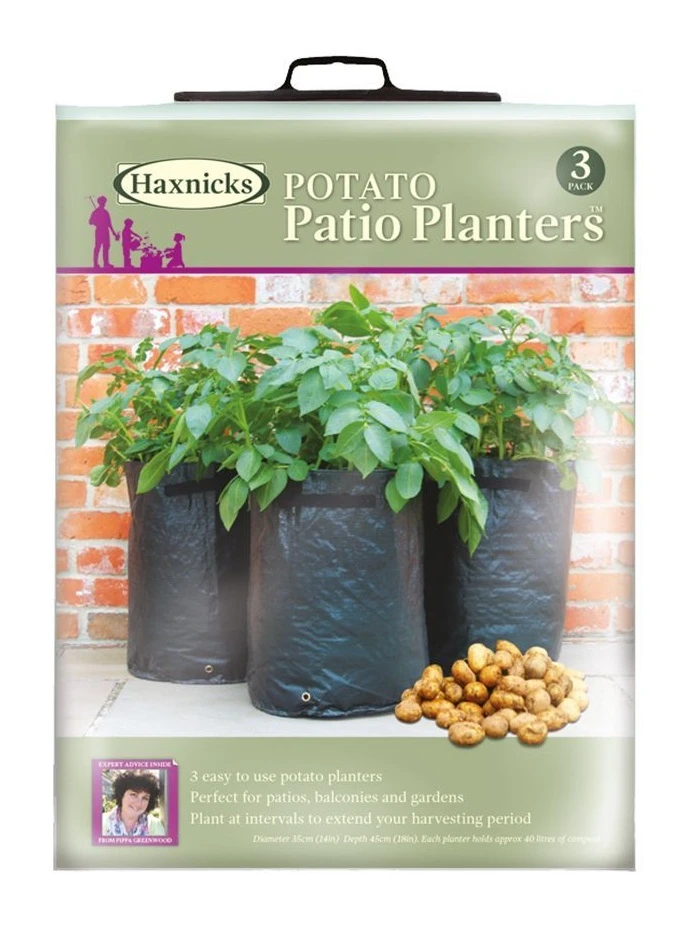 Haxnicks Patio Potato Planters X3