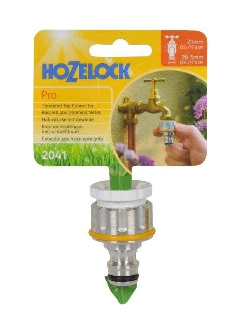 Hozelock Pro Metal Threaded Tap Connector (1/2 & 3/4 BSP) - Image 3
