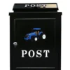 Harewood Blue Tractor Post Box