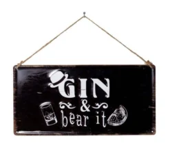 La Hacienda Gin & Bear It Garden Sign