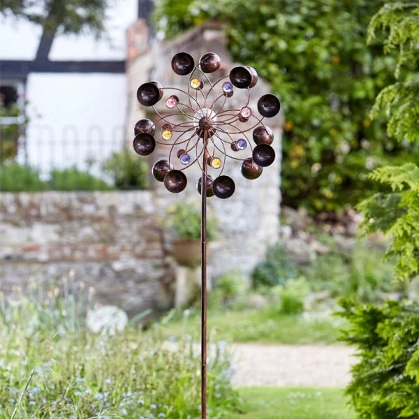 Smart Garden Venti Wind Spinner With Solar Crackle Ball - Image 2